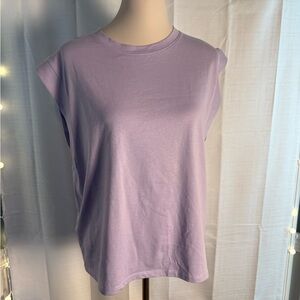 Mango Purple Boxy Muscle Tee